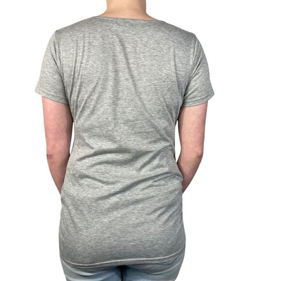 Molliya Grey V neck Wrap Maternity Top - Picture 8 of 8